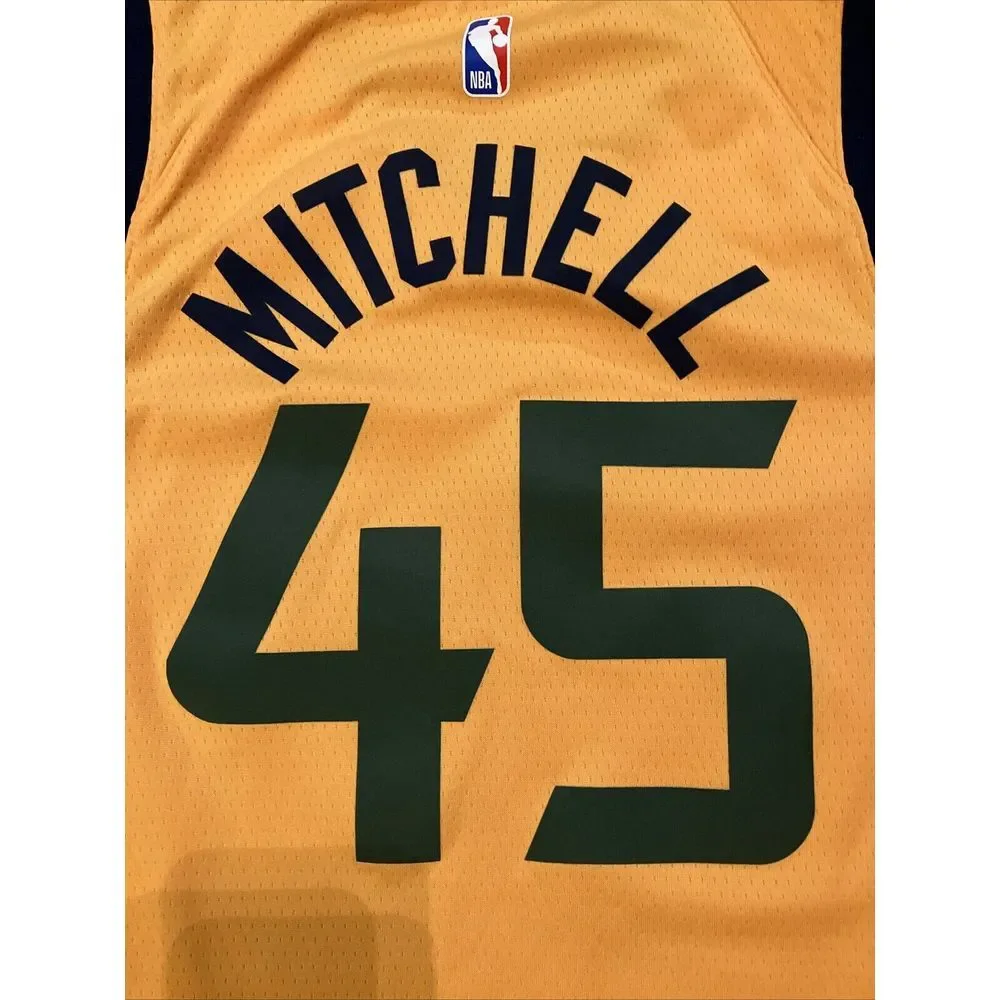 Utah Jazz Donovan Mitchell Jordan Brand‎ Gold Jersey Youth M